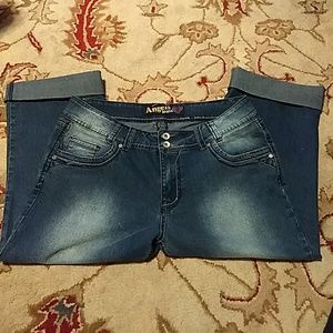 Plus Size Angel Jeans Capris NWOT